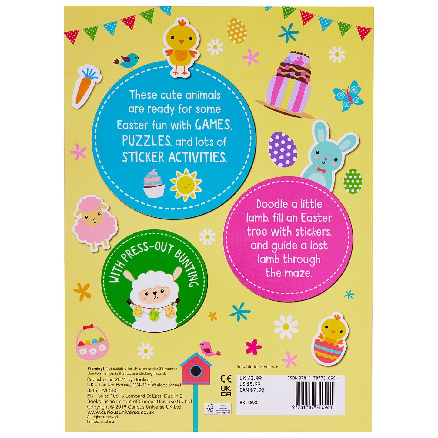 Easter Colour & Sticker Book Assorted
