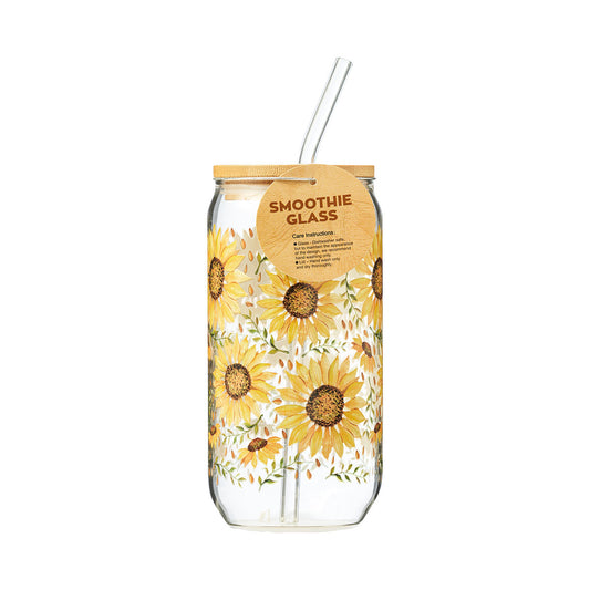 Summer Glass Smoothie Cup 500mL Assorted