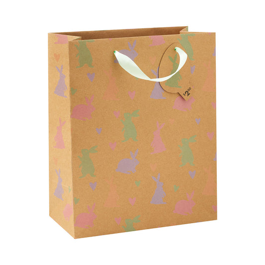 Easter Kraft Bag Large Assorted