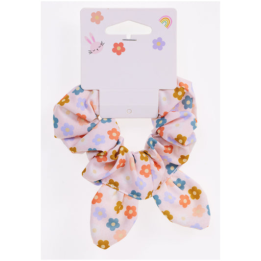 Printed Bunny Scrunchie