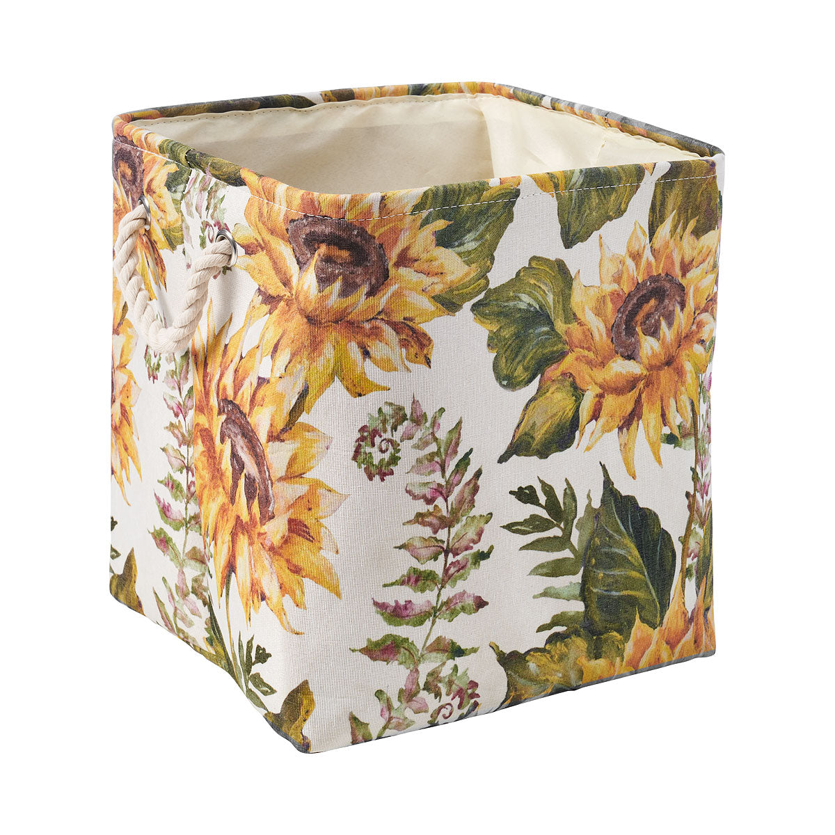 Sunflower Cotton Basket