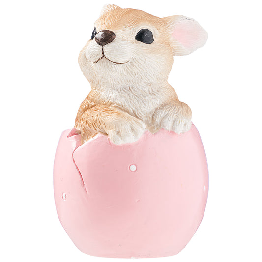 Easter Bunny In Egg Figure Assorted