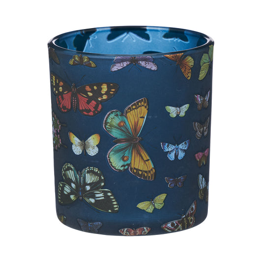 Tealight Holder Print Butterflies/Bird