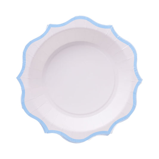 Wave Blue Plate 20cm 16pk