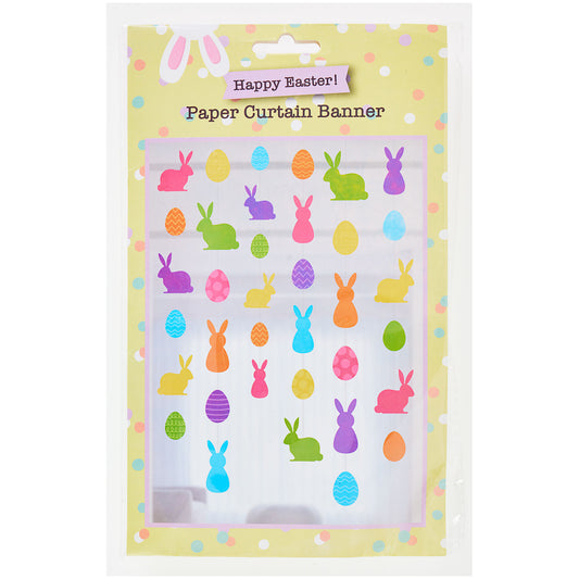 Easter Paper Curtain Banner