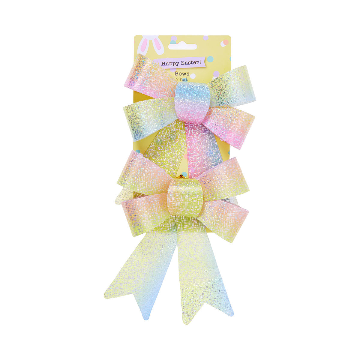 Easter Rainbow Bow 2pk