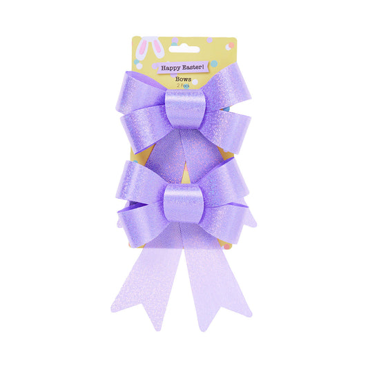 Easter Rainbow Bow 2pk