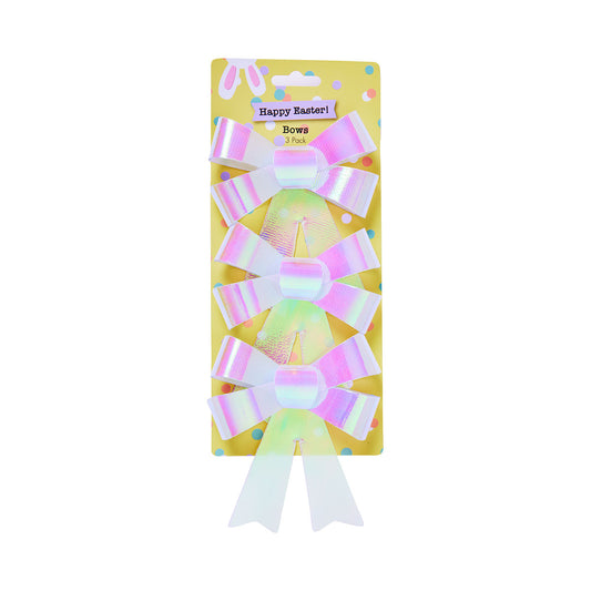 Easter Rainbow Bow 3pk