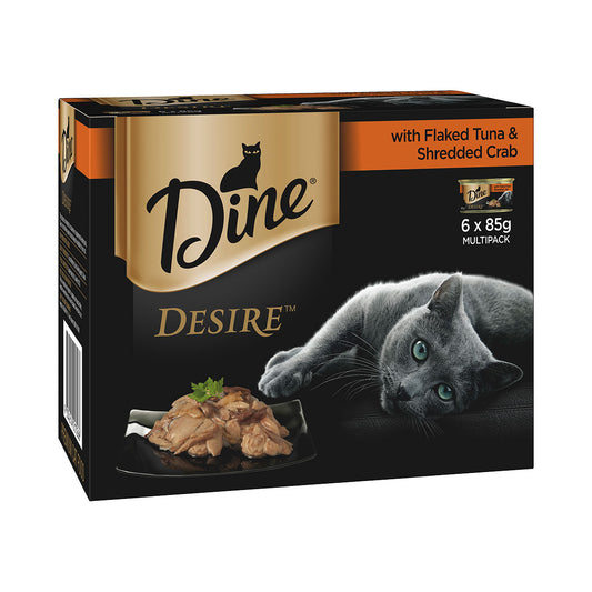 Dine Desire Flaked Tuna Shred Crab 6x85g