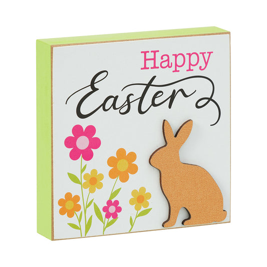Easter Mini Wooden Plaque 10.3cm Assorted