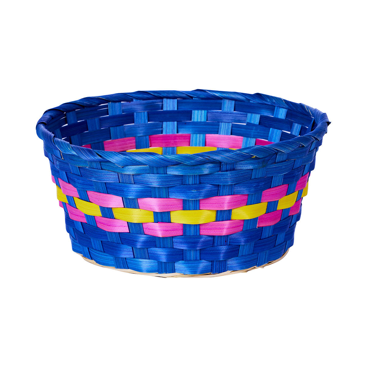 Easter Round Multi-Coloured Basket 25cm
