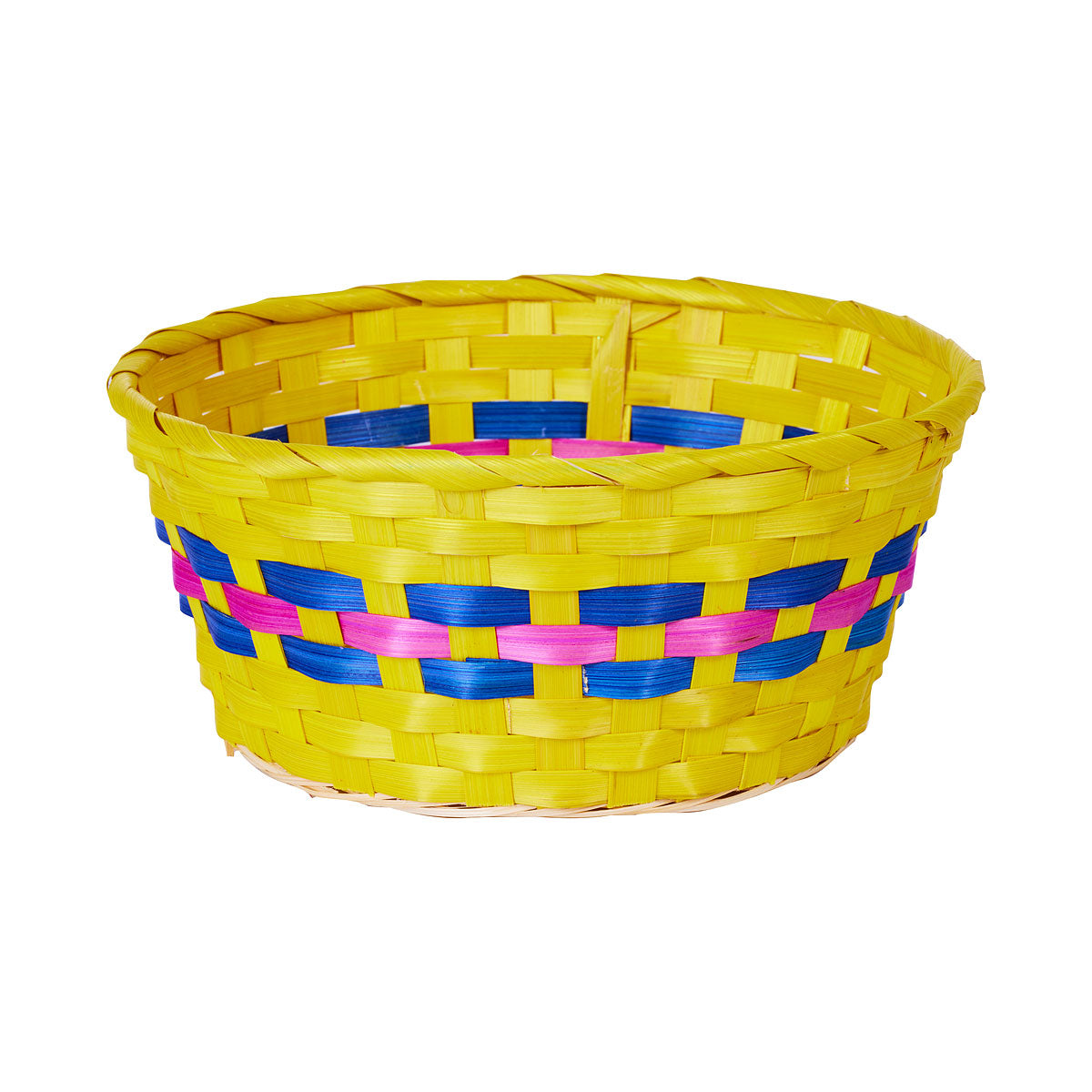 Easter Round Multi-Coloured Basket 25cm
