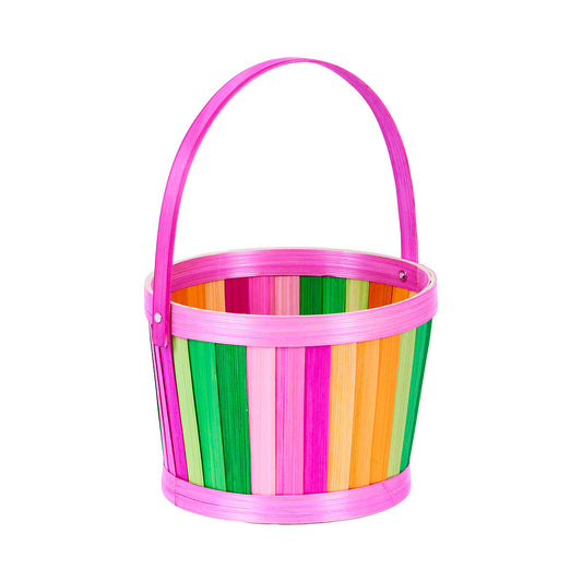 Easter Basket Rainbow Vertical Stripe Small