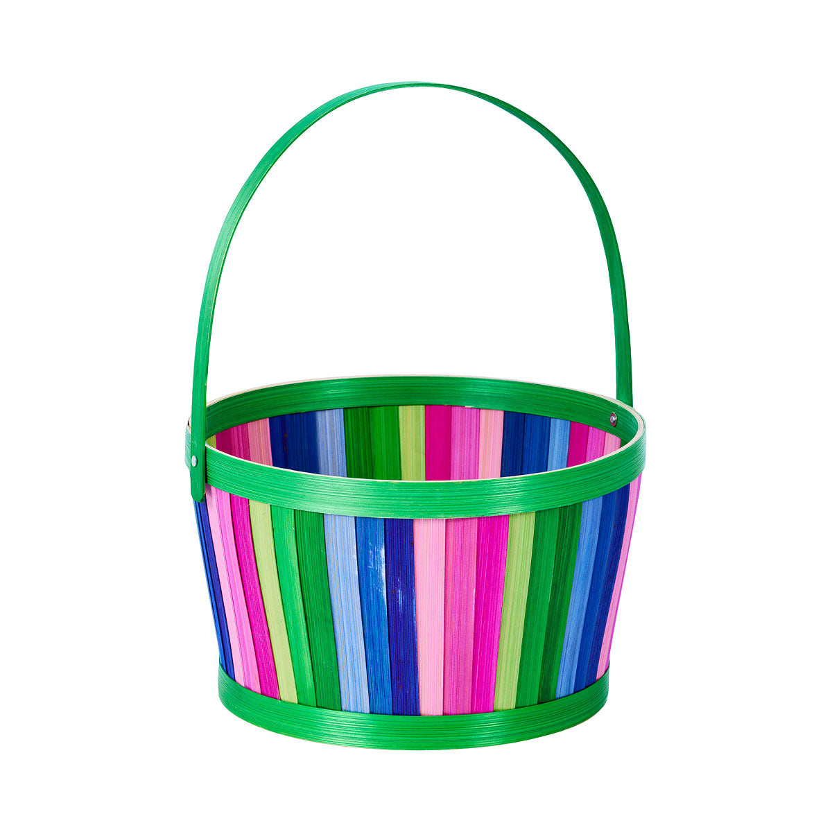 Easter Basket Rainbow Vertical Stripe Large