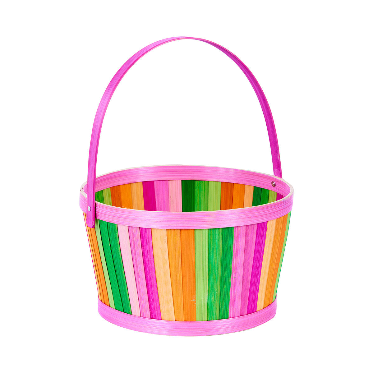 Easter Basket Rainbow Vertical Stripe Large