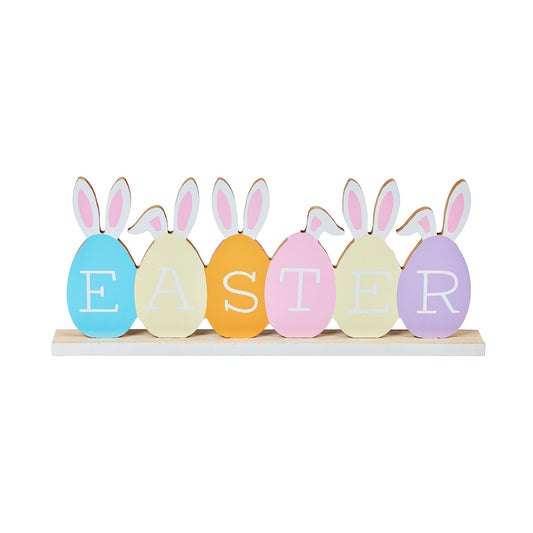 Easter Tabletop Sign With Egg & Ears