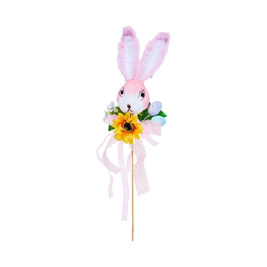 Easter Bunny Pick With Flower