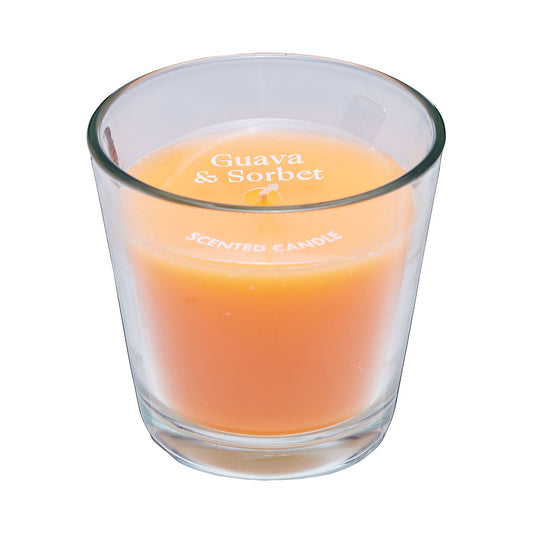 Scented Glass Jar Candle Guava & Sorbet