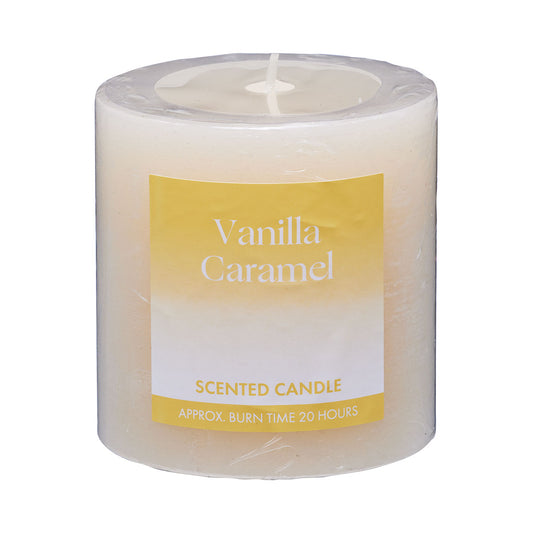 Scented Pillar Candle Vanilla Caramel 7cm