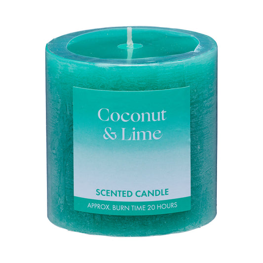 Scented Pillar Candle Coconut &Lime 7cm