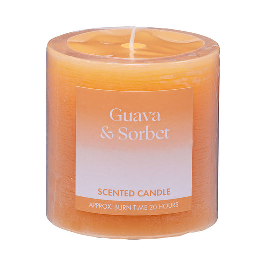 Scented Pillar Candle Guava & Sorbet 7cm