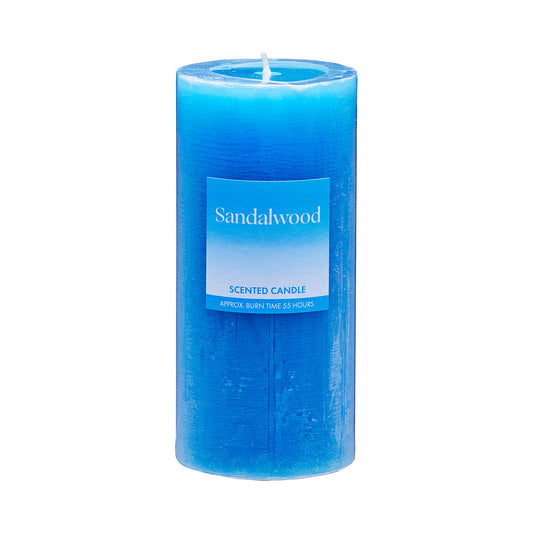 Scented Pillar Candle Sandalwood 15cm