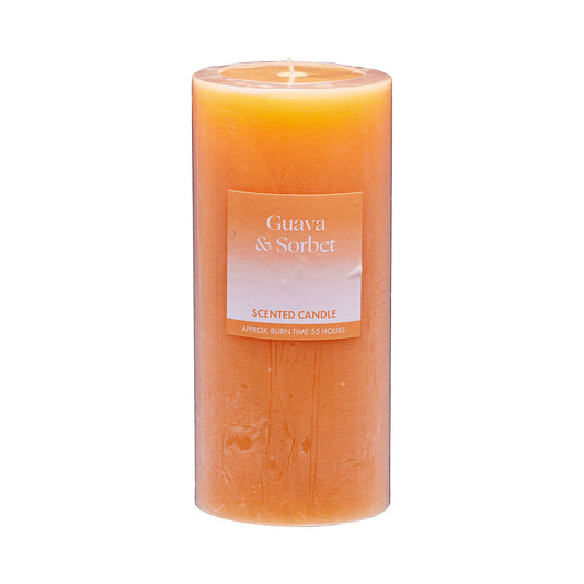 Scented Pillar Candle Guava & Sorbet 15cm