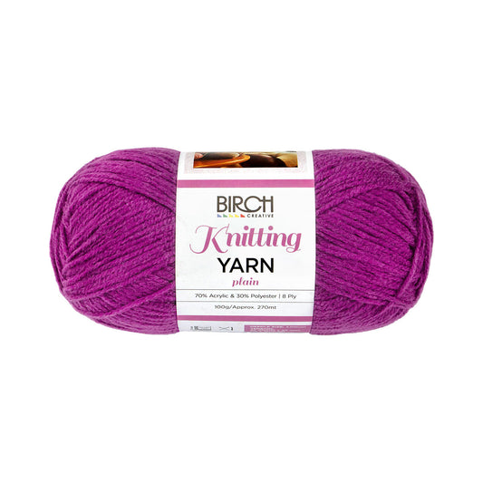 Birch Yarn Plain Orchid 100g