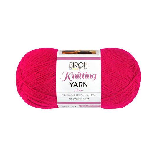 Birch Yarn Plain Red 100g