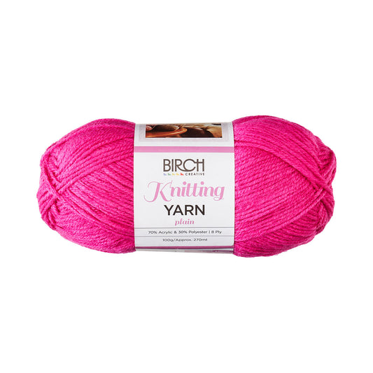 Birch Yarn Plain Petunia 100g