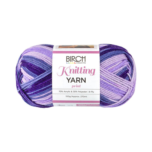 Birch Yarn Print Mauve Dream 100g