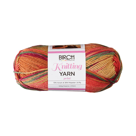 Birch Yarn Print Copper Dream 100g