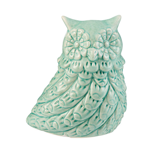 Ceramic Ornament Owl/Toadstools