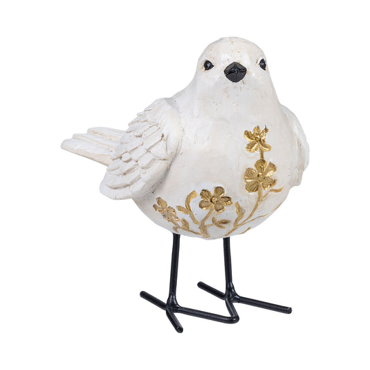 Standing Bird Ornament White