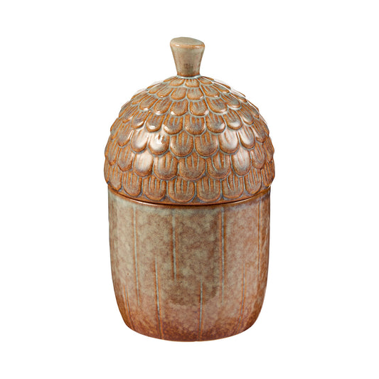 Ceramic Acorn Trinket Jar