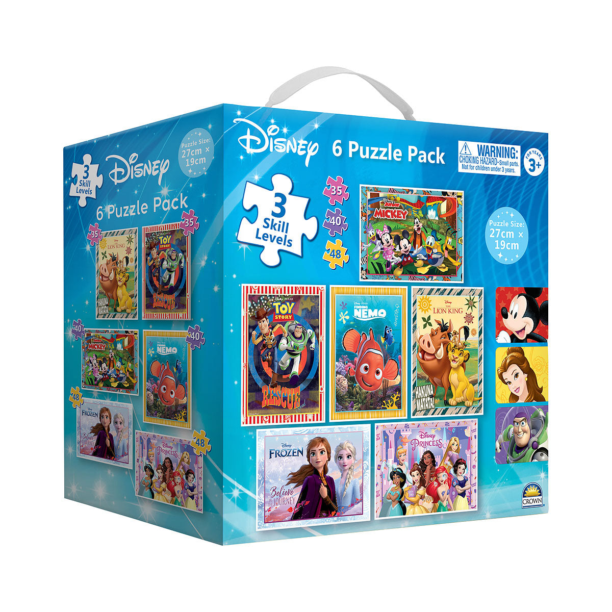 Disney Pixar Puzzle 6pk