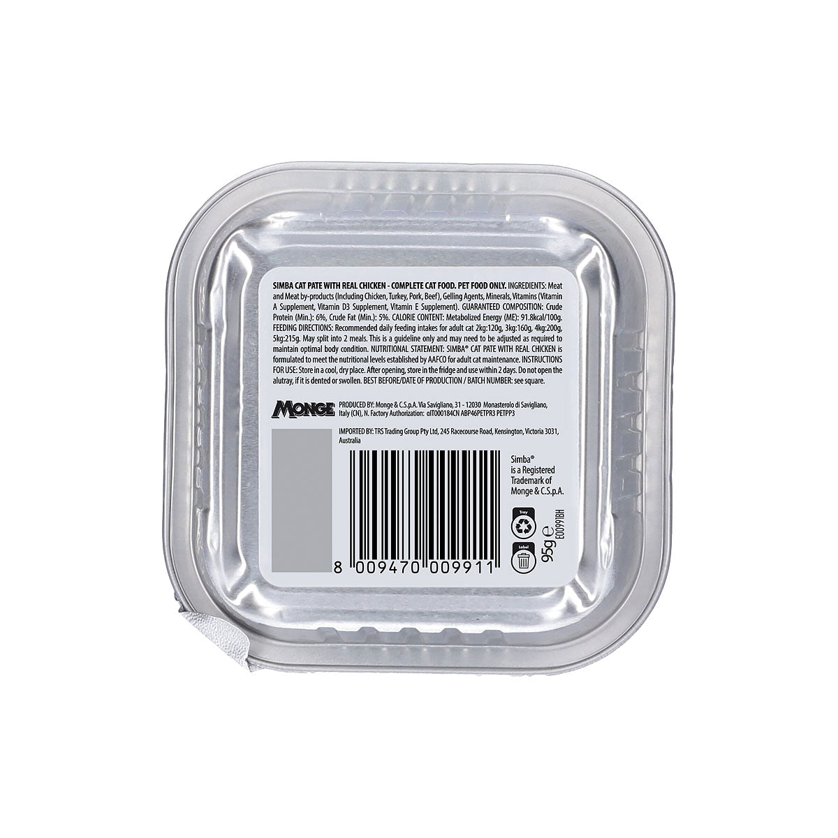 Simba Cat Food Chicken 95g