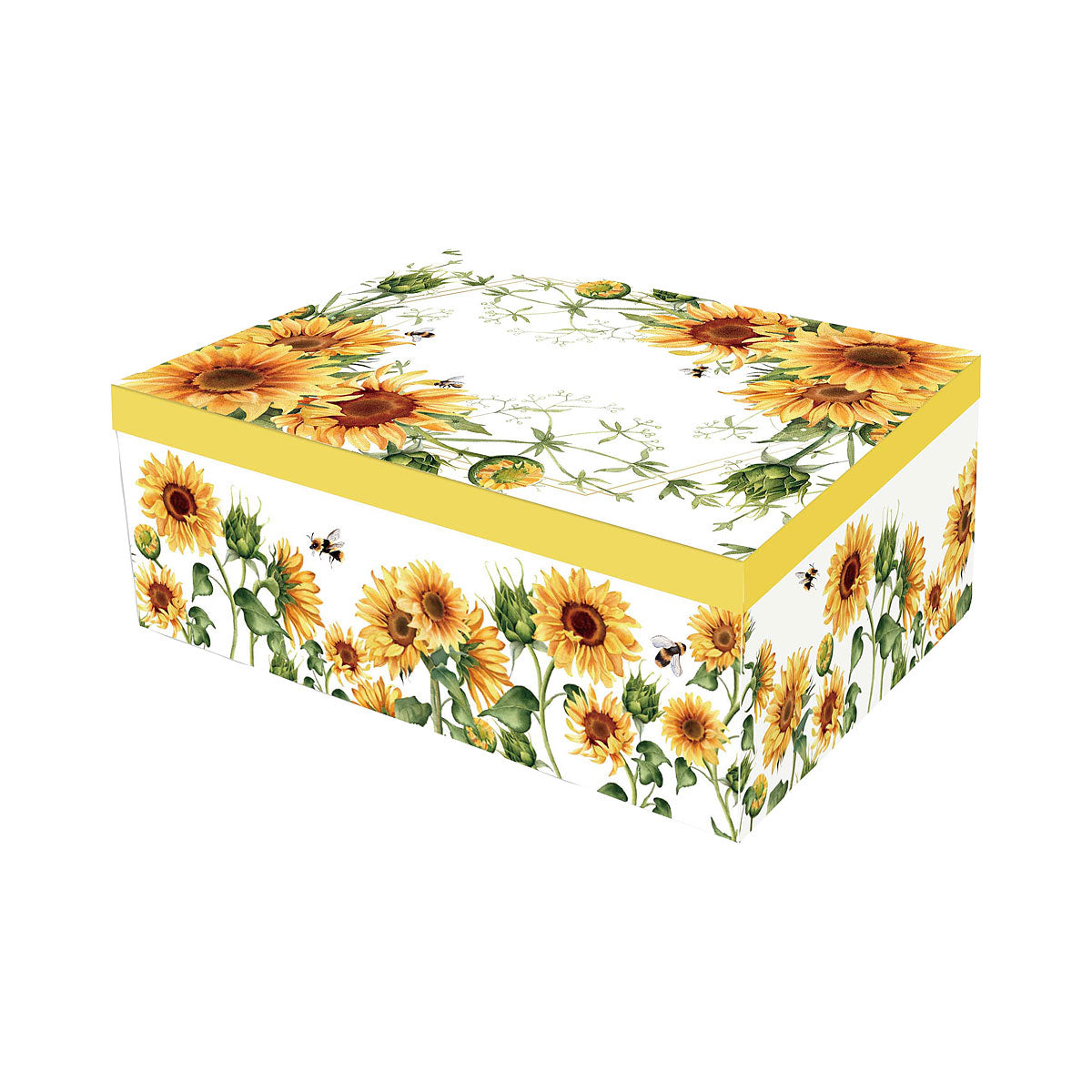 Gift Box Sunflowers Rectangle 33x24x12.4cm