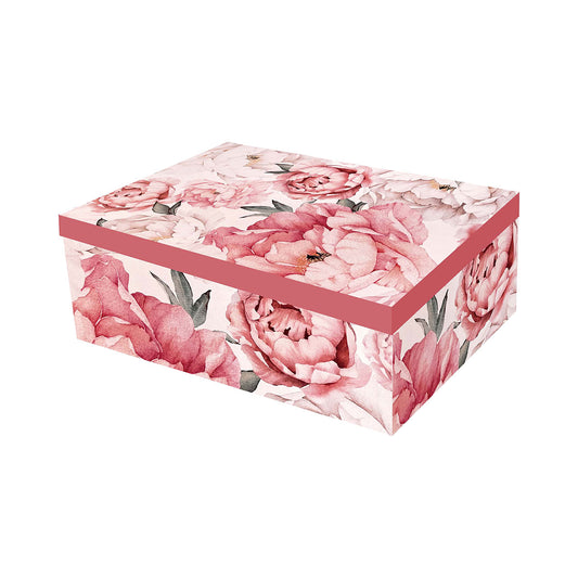 Gift Box Peony Rectangle 41x32x15.3cm