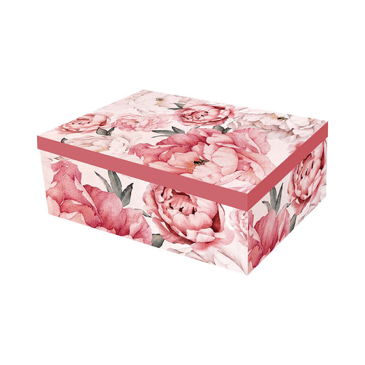 Gift Box Peony Rectangle 29x21x11cm