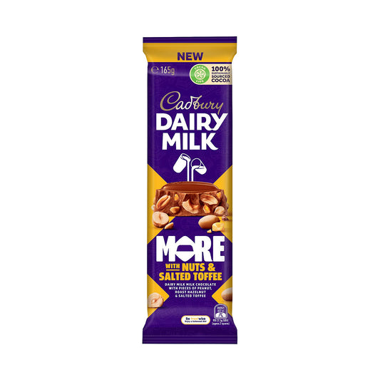 Cadbury Dairy Milk Nuts & Salted Toffee 165g