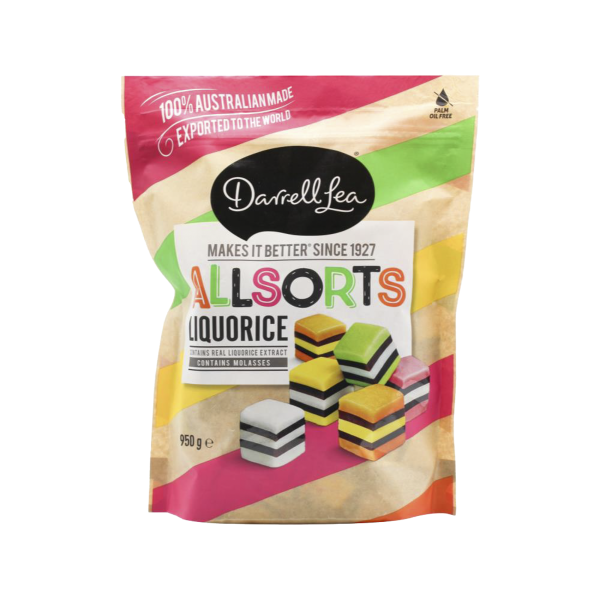 Darrell Lea Liquorice Allsorts 950g