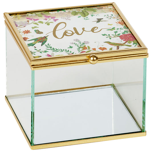 Le Jardin Glass Jewellery Box