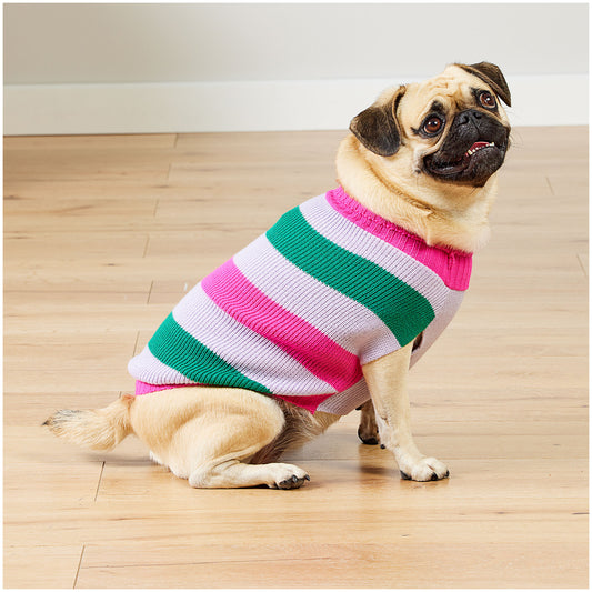 Addison Pet Jumper Multicolour Stripe Small 25-45cm