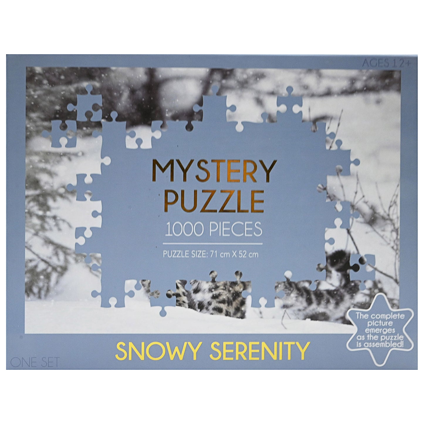 1000pc Mystery Puzzle Snowy Serenity