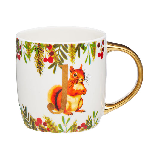 Woodland Monogram Mug M,J,A