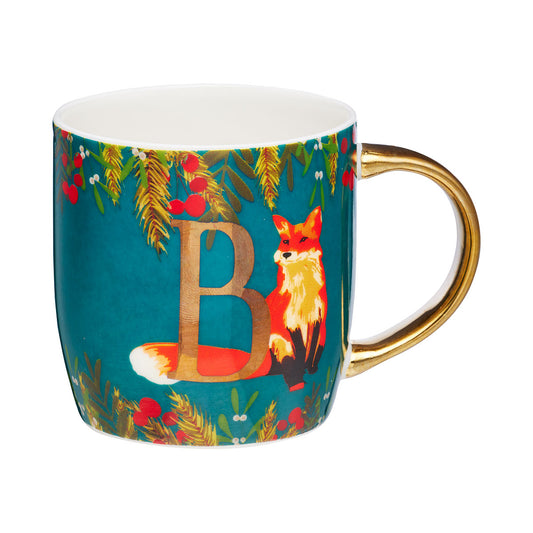 Woodland Monogram Mug B,E,T