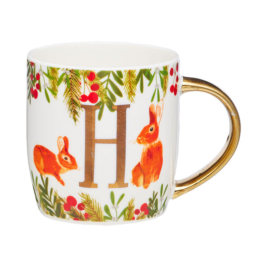 Woodland Monogram Mug K,H,N