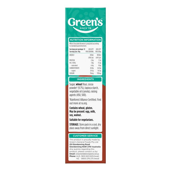 Greens Traditional Brownie Mix 380g