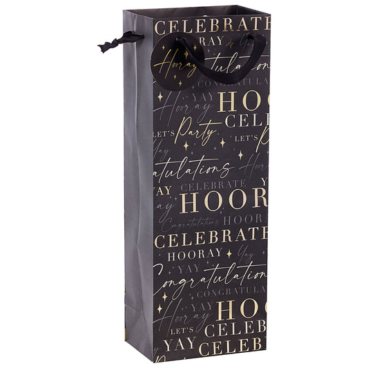 Gift Bottle Bag Foil Celebrate